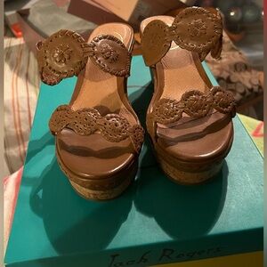 Jack Rogers sandals Size: 5 Color: cognac